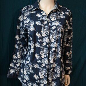 Riders by Lee button-down floral blouse
